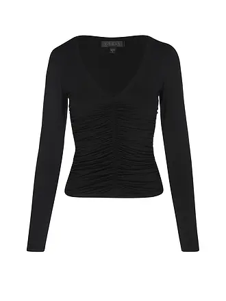GUESS | Langarmshirt AYLEEN | schwarz